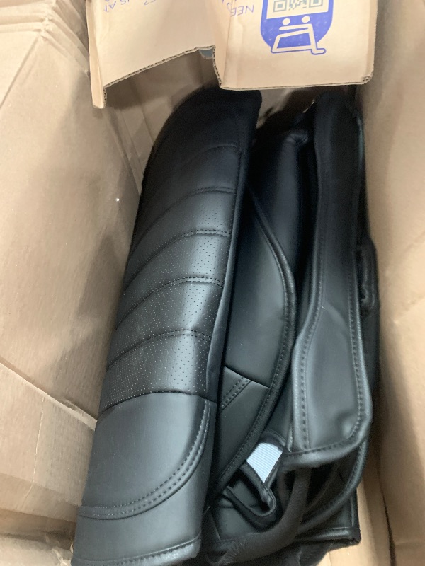 Photo 1 of ***PARTS ONLY***Truckiipa Dodge Ram Seat Covers Front Pair, Car Seat Cover Waterproof Leather Protector Pickup Truck Accessories, Full Coverage Custom Fit for 2002-2023 Ram 1500 2500 3500 Regular/Double Cab, Black