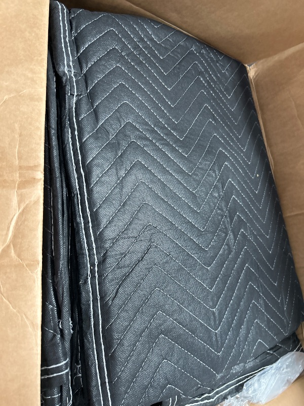 Photo 1 of (PARTIAL SET) (USED/FAIR) JourneyO 6 Padded Moving & Packing Blankets Heavy Duty - 80" x 72" Moving Blankets - Shipping Furniture Pads for Moving and Storage