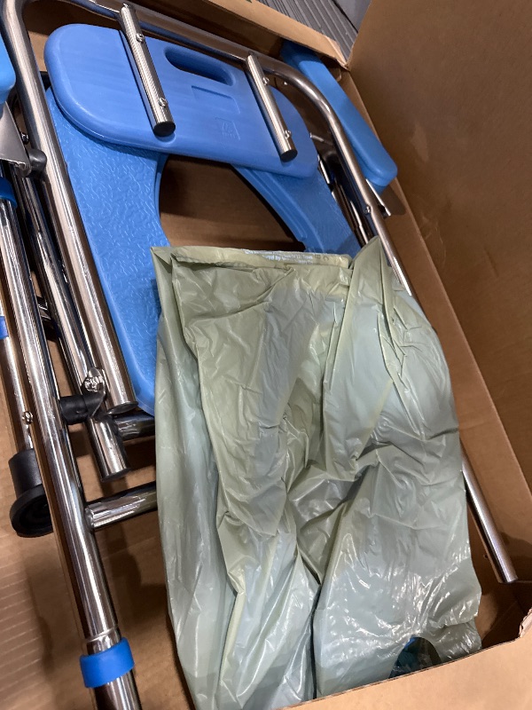 Photo 1 of ***PARTS ONLY***Shower Chair for Elderly & Disabled, Stainless Steel Foldable Shower Seat with Arm and Back, Height Adjustable Safety Bath Seat for Inside Shower, Shower Seat for Bathtub, 500lbs Capacity