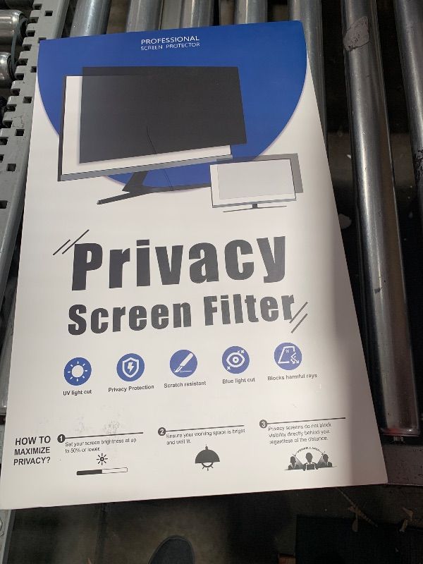 Photo 1 of [2 Pack] 22 Inch Computer Privacy Screen for 16:10 Aspect Ratio Widescreen Monitor, Eye Protection Anti Glare Blue Light Computer Monitor Privacy Filter, Removable Anti-Scratch 22in Protector Film