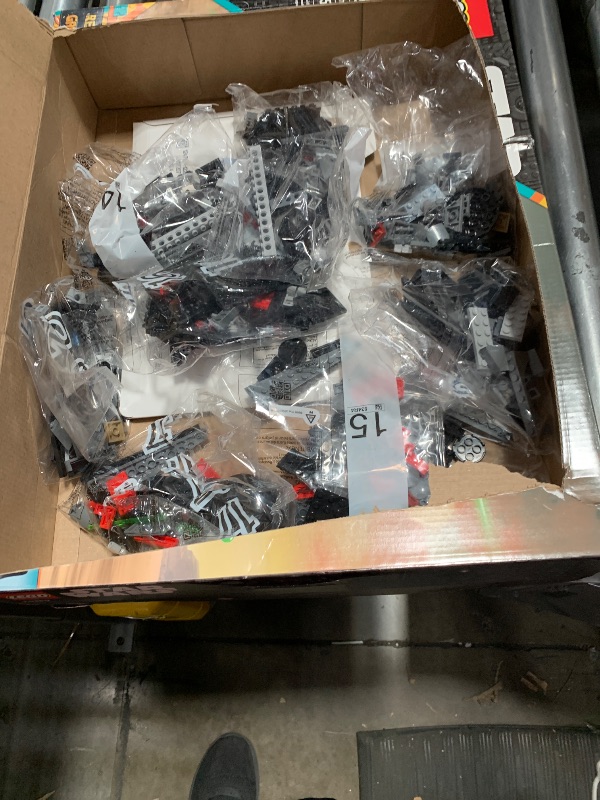 Photo 1 of *** Missing bags 1-7,9,11 ***LEGO Star Wars The Dark Falcon Buildable Starship, Star Wars Toy Vehicle Set for Boys and Girls, Collectible Millenium Falcon Toy with 6 Star Wars Minifigures, Birthday Gift for Kids or Any Fan, 75389