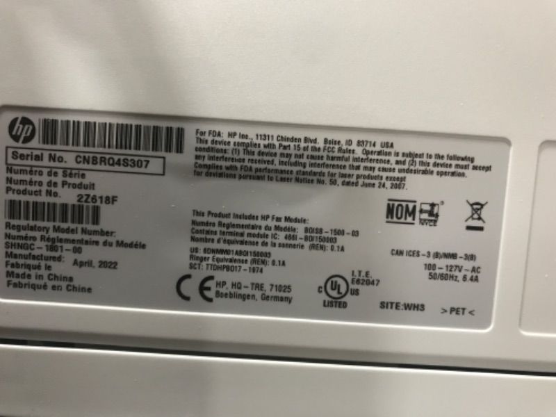 Photo 1 of HP LaserJet Pro MFP 4101fdn Printer, Print, scan, copy, fax, Fast speeds, Easy setup, Mobile printing, Advanced security, Best for small teams, Ethernet/USB only