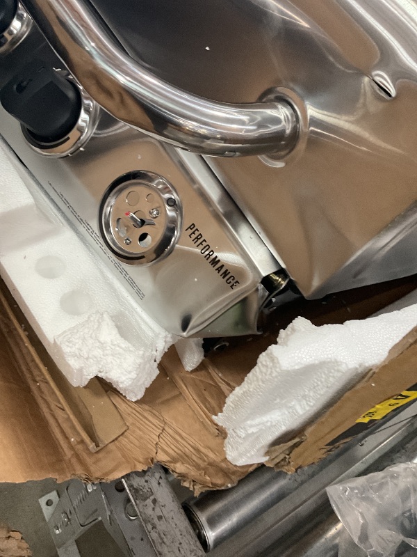 Photo 1 of **FOR PARTS ONLY**
Char-Broil Performance Series Convective 4-Burner with Side Burner Cart Propane Gas Stainless Steel Grill - 463377319
