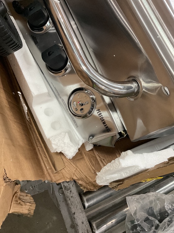 Photo 1 of **FOR PARTS ONLY**
Char-Broil Performance Series Convective 4-Burner with Side Burner Cart Propane Gas Stainless Steel Grill - 463377319