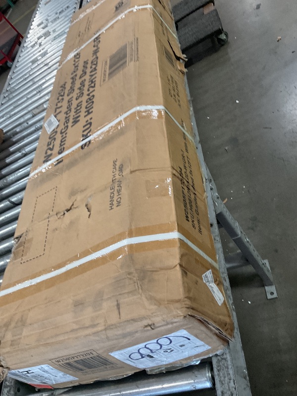 Photo 1 of ******************THIS IS ONLY 1 BOX OUT OF A MULI BOX SET*************

HOGYME 8 x 12 FT Outdoor Storage Shed, Large Metal Tool Sheds with Updated Frame Structure and Lockable Doors, Garden Shed for Backyard Garden Patio Lawn, Grey
