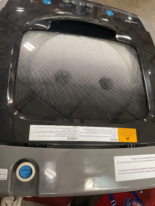 Photo 1 of Comfee Portable Washing Machine, 0.9 cu.ft Compact Washer With LED Display, 5 Wash Cycles, 2 Built-in Rollers, Space Saving Full-Automatic Washer