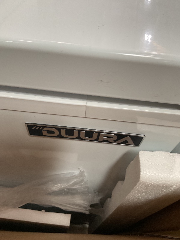 Photo 1 of DUURA Chest Freezer Sub Zero Commercial Freezer with Split Top Double Locking Lids, Indoor or Outdoor Ready for Garage, Basement, Restaurant, Cafe, 30 Cu. Ft., White