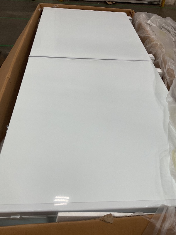 Photo 1 of DUURA Chest Freezer Sub Zero Commercial Freezer with Split Top Double Locking Lids, Indoor or Outdoor Ready for Garage, Basement, Restaurant, Cafe, 30 Cu. Ft., White