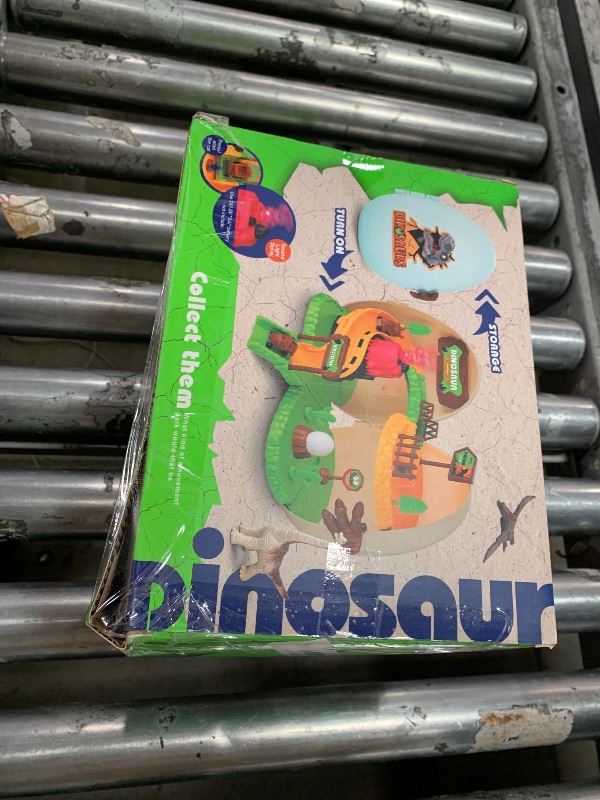 Photo 1 of Dinosaur Toys for Kids 3-5, Interactive Set of Dino Toys, Dinosaur Toys for Boys Girls, Dino Egg Amusement Park with Dinosaur Figure Toys Dinosaur Cars, Toddler Toys for Birthday Gifts
