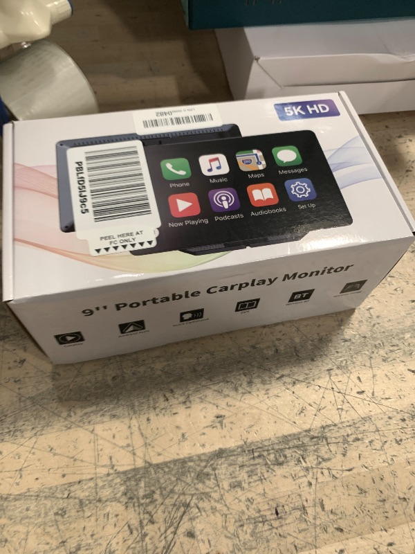 Photo 1 of *** SEE NOTES *** Portable Carplay Screen for Car 5K Dash Cam, 9" Wireless CarPlay & Android Auto Car Stereo, Car Audio Receivers with 1080p Backup Camera, Bluetooth/GPS Navigation/Voice Control/Mirror Link