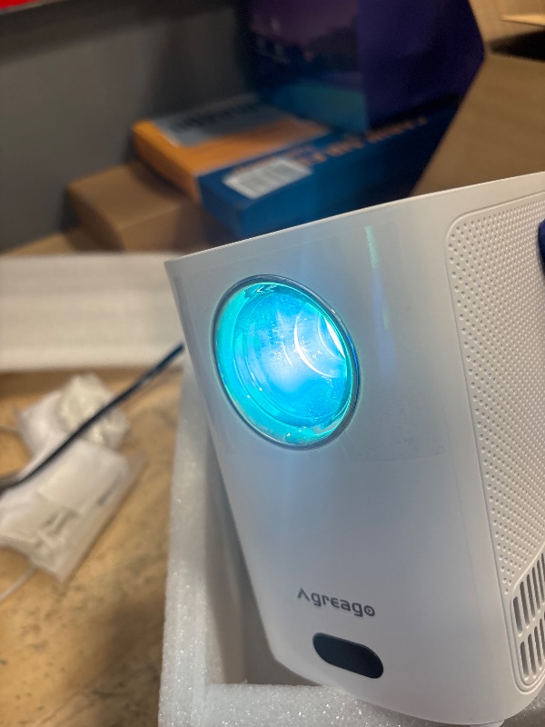 Photo 1 of [Electric Focus]Projector with WiFi and Bluetooth, Native 1080P 15,000 Lumens 4K Supported, Agreago Outdoor Movie Projector for Home Theater UP to 300", for iOS/Android/Laptop/TV Stick/HDMI/USB