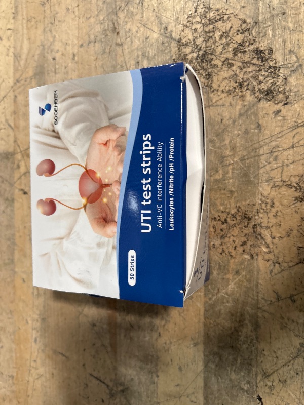 Photo 1 of 4-in-1 UTI Test Strips, 50ct Full Panel Urinary Tract Infection Test Kit at Home for Women Men Kids, Urinalysis Leukocytes, Nitrites, PH, Protein Urine Strip for UTI and Bladder, 50 Strips 50 Cups