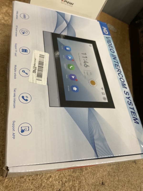 Photo 1 of *UNABLE TO TESTED* WiFi Wired Video Doorbell System (Wiring Required), 10 Inch High-Definition Monitor +Ring Camera, Support Two-Way Intercom Tuya APP Remote Control & 1080P IR Night Vision for Villa Home Apartment