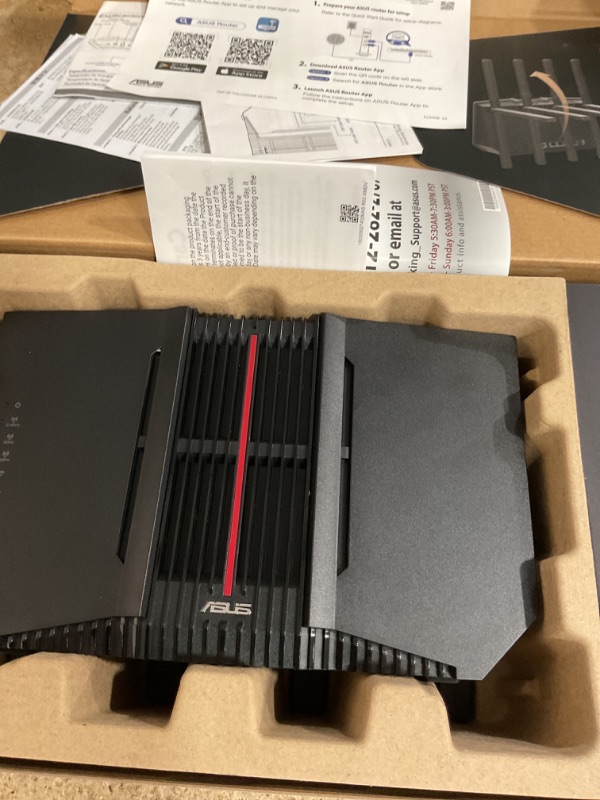Photo 1 of *UNABLE TO TESTED*ASUS RT-BE92U BE9700 Tri-Band WiFi 7 Router, Supports New 320MHz Bandwidth & 4096-QAM, MLO, AI WAN Detection, AiMesh Support, Subscription-Free Network Security & Comprehensive VPN Features