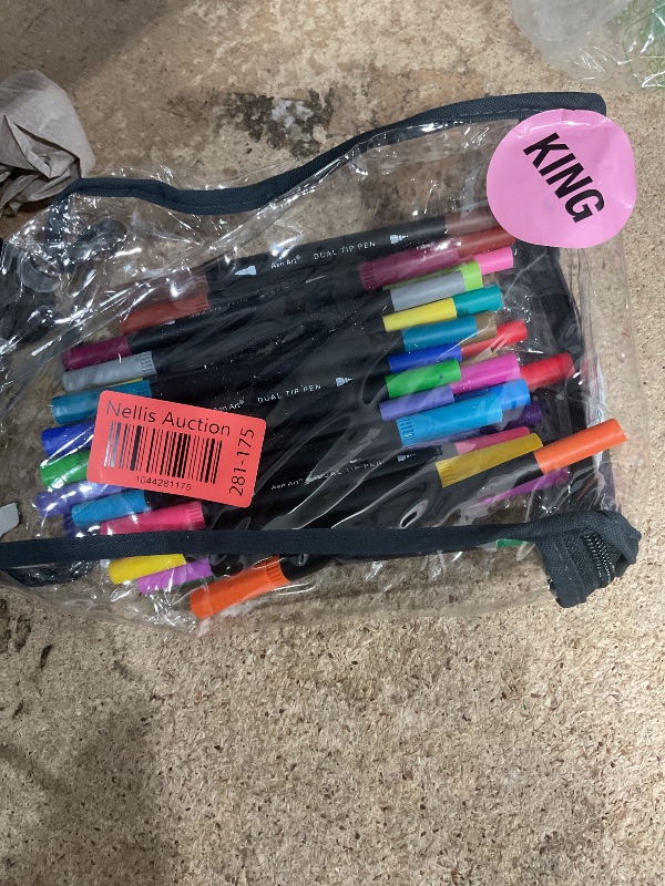 Photo 1 of *not on original package* Dual Markers Brush Pens, 36 Fine Point Art Marker, Double Tip Colored Pen for Adult Coloring Hand Lettering, School Classroom Art Suppliers