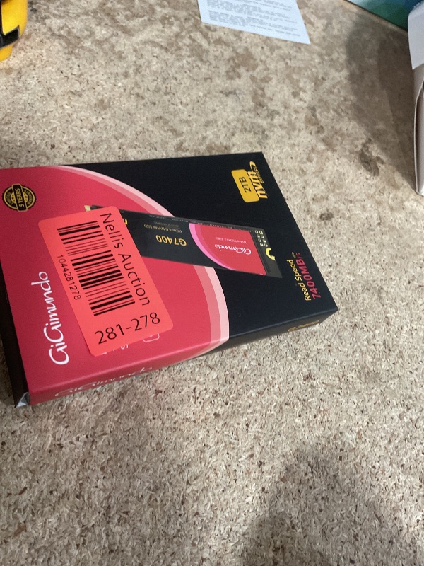 Photo 1 of GiGimundo G7400 2TB M.2 PCIe Gen 4.0x4 NVMe SSD QLC – Max 7400MB/s Read, 6800MB/s Write, Ultimate Performance, Ultra Fast Speed for Gamers & Creators
