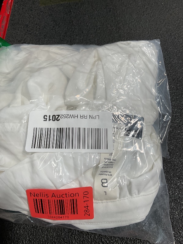 Photo 1 of (LARGE) (WHITE) (BAGGED) Blooming Jelly Womens Dressy Casual Tops White Button Down Shirts Pleated Short Sleeve Crew Neck Summer Blouse(L,White)