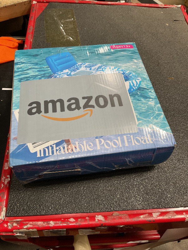 Photo 1 of [2025 New Upgraded] Inflatable Pool Float Adult, Pool Lounger Float Raft Floating Chair Water Floaties with Headrest & Cup Holder, Adult Heavy Duty Pool Floaties for Swimming Pool, Lake, Beach Party