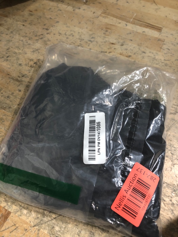 Photo 1 of (BAGGED) (USED/FAIR) (MEDIUM) Cicy Bell Womens Short Cap Sleeve Crop Tops Fitted Button Down V Neck Shirts Y2k Going Out Cute Ribbed Knit Tshirts Black