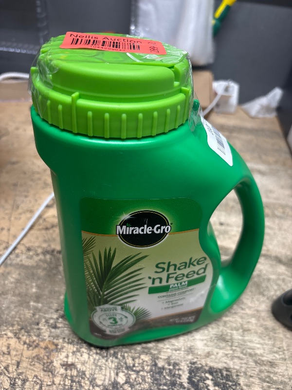 Photo 1 of Miracle-Gro Shake 'N Feed Palm Plant Food, For Container and In-Ground Plants, Palm Trees, Cycads and Tropical Plants, 4.5 lbs.