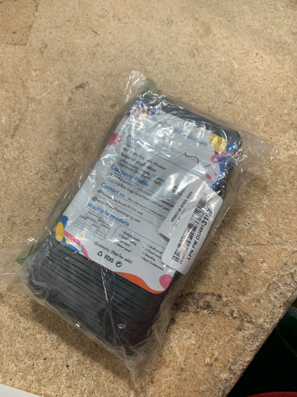 Photo 1 of 100 Pack Smell Proof Bags, Resealable Bags with Matte Window, Foil Pouch Stand Up Sealable Bags for Packaging?Black,3.5" x 5.1"?