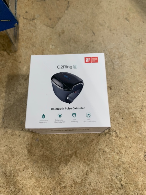 Photo 1 of Wellue O2Ring-S Oxygen Monitor with Vibration Reminder, Bluetooth Pulse Oximeter Tracks SPO2 and Pulse Rate, 24 hrs Battery Life, 4*10 Hours Built-in Memory, Rechargeable Pulse Ox with Free PC & APP