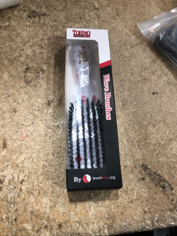 Photo 1 of (USED/FAIR) (SMALL) Torino Pro Wave Brush #259-7 Row Medium Hard bristles Shower brush -Reinfoced Bristles - Great for Wolfing down your 360 Waves