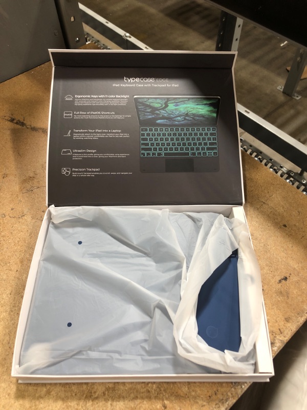 Photo 1 of typecase Keyboard Case for iPad Air 13(M3 2025 / M2 2024) and iPad Pro 12.9 (6th, 5th, 4th, 3rd Gen),Magic Keyboard, Easy-Set Magnetic Stand,Multi-Touch Trackpad, 11 Colors Backlight,Navy Blue