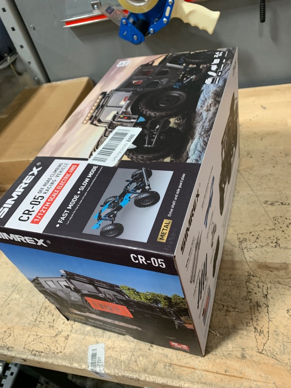 Photo 1 of SIMREX 1:12 Scale All-Terrain Remote Control Car, 4WD RC Cars with 2.4 GHz, RC Climbing Truck, IPX4 Waterproof Off-Road Vehicle with Two Rechargeable Batteries, for Kids Teens Adults