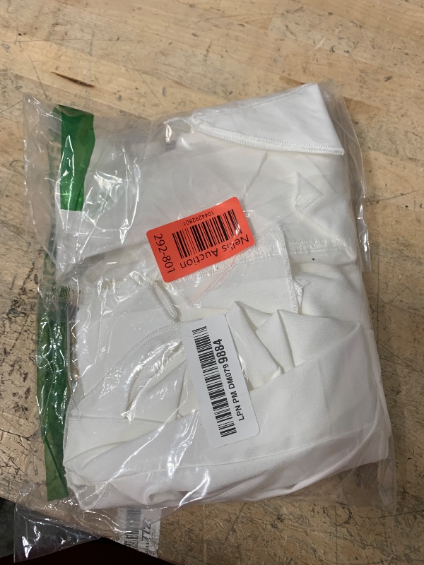 Photo 1 of (XL) (BAGGED) MakeMeChic Women's Plus Size Blouse Off The Shoulder Ruffle Short Sleeve Tie Front Loose Summer Shirt White Large Plus