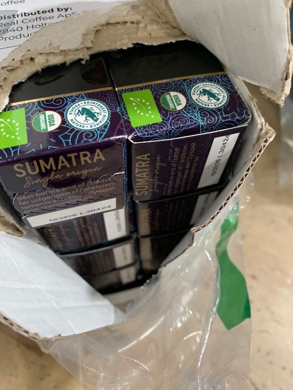 Photo 1 of ‘Sumatra’ Organic Italian Espresso for Nespresso | 100 Organic Aluminum Capsules | Single-Origin Dark Roast | 100% Nespresso Compatible Pods | Fairtrade | Package May Vary best by 10-2026
