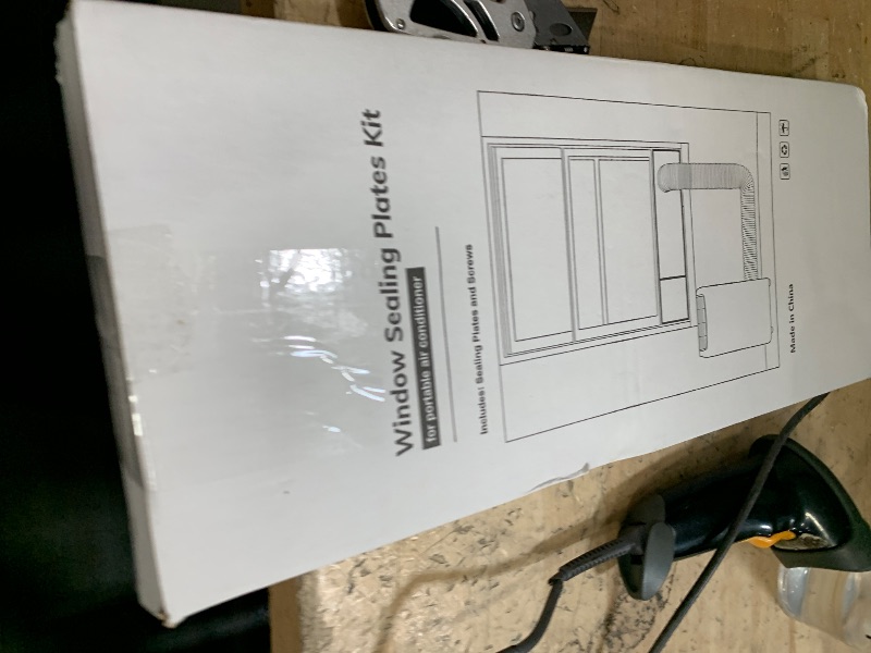 Photo 1 of (PARTIAL SET) Air Jade Dual Hose Portable Air Conditioner Window Seal Kit, AC Window Vent Kit for Dual Hose Portable Air Conditioner with 5.9" Diameter Vent Pipe