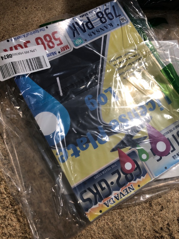 Photo 1 of License Plate Log for Kids - Activity for Road Trips, Family Vacation, Fun for All Ages