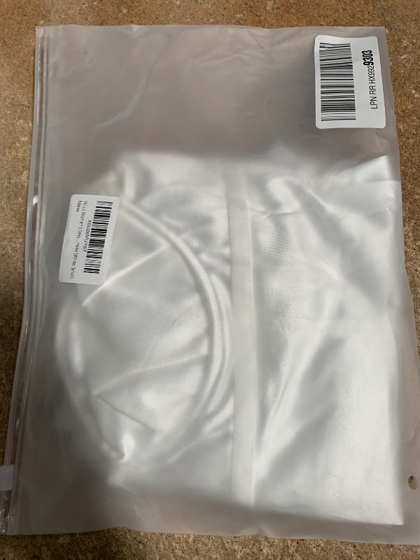 Photo 1 of ***(USED)***Velius Women's Sexy Deep V Neck Shiny Thong Bodysuit Tank Tops with Underwire (White, Small)