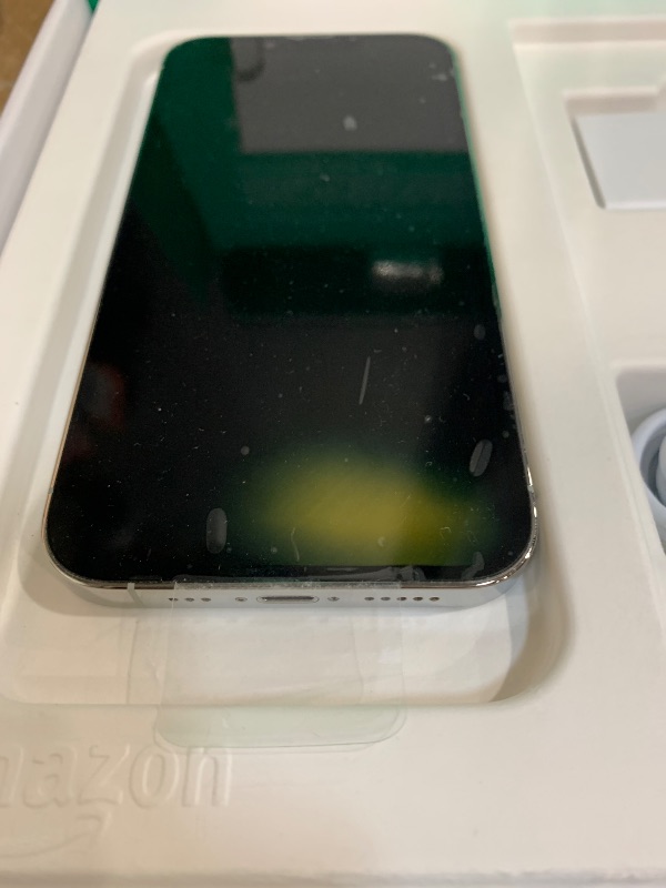 Photo 1 of *Screen Discolored* Apple iPhone 13 Pro, 128GB, Silver - Unlocked (Renewed Premium)