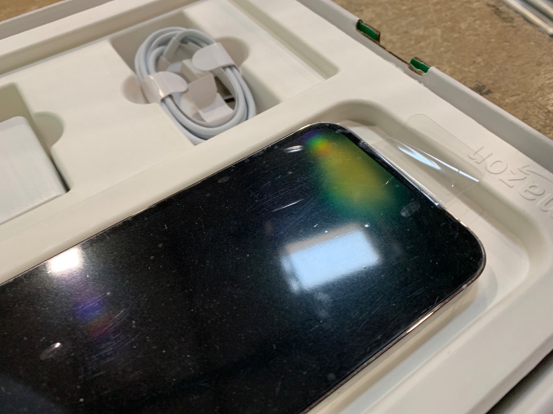 Photo 1 of *Screen Discolored* Apple iPhone 13 Pro, 128GB, Silver - Unlocked (Renewed Premium)