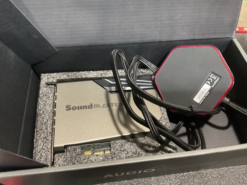 Photo 1 of Creative Sound Blaster AE-7 Hi-Res Internal PCIe Sound Card, Quad-Core Processor, 127dB DNR ESS SABRE-class 9018 DAC, Xamp Discrete Custom Bi-amp, Discrete 5.1/Virtual 7.1, Dolby, DTS Encoding (Black)