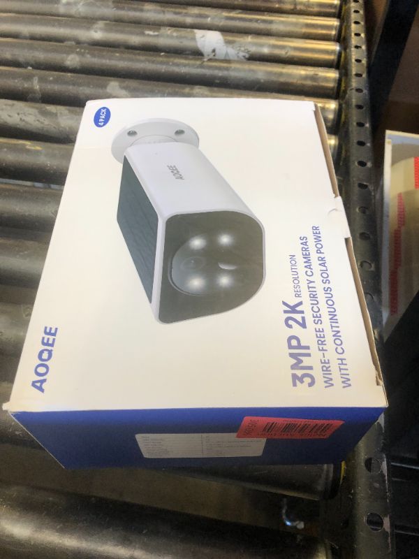 Photo 1 of AOQEE Cameras for Home Security-2K Wireless Security Camera Outdoor with AI Motion Detection & Siren, Non-Stop Solar Powered Charging, Color Night Vision, SD/Cloud Storage, Waterproof, S1 4P
