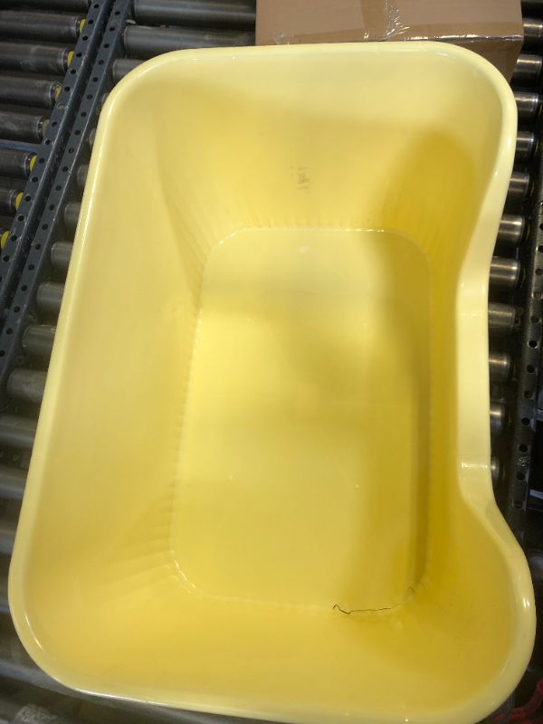 Photo 1 of TownTime Extra Large Litter Box with High Sides 25.27" Lx17.83 Wx13.11 H,Anti-Splashing,Tool-Free Assembly,Multi Kitty Cat Litter Box,Jumbo (Yellow)