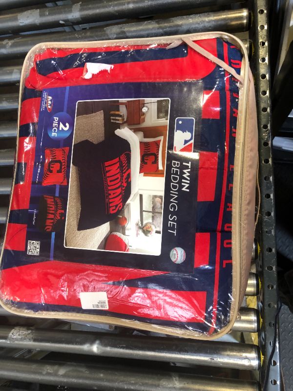 Photo 1 of Northwest Company Cleveland Indians Grand Slam Twin Printed Comforter & Sham Set