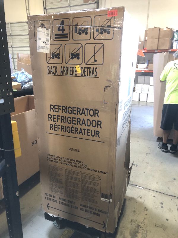Photo 1 of Frigidaire 11.6 Cu. Ft. Compact ADA Top Freezer Refrigerator in Brushed Steel with Electronic Control Panel, Reversible Door Swing, ENERGY STAR