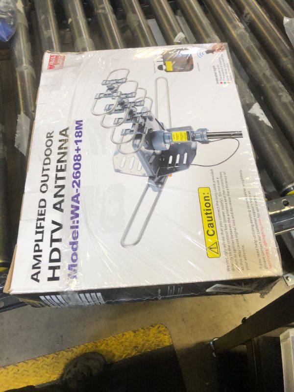 Photo 1 of PBD Outdoor Digital Amplified HDTV Antenna, 150 Mile Motorized 360 Degree Rotation, Wireless Remote Control, 59FT RG6 Coax Cable, Coaxial Grounding Block, UHF VHF 1080P 4K, Support 2 TVs