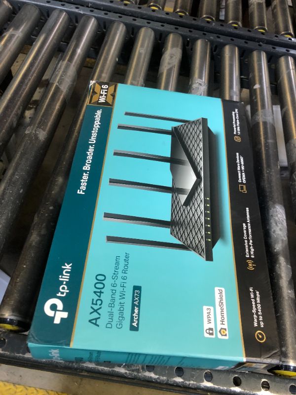 Photo 1 of TP-Link AX5400 WiFi 6 Router (Archer AX73)- Dual Band Gigabit Wireless Internet Router, High-Speed ax Router for Streaming, Long Range Coverage