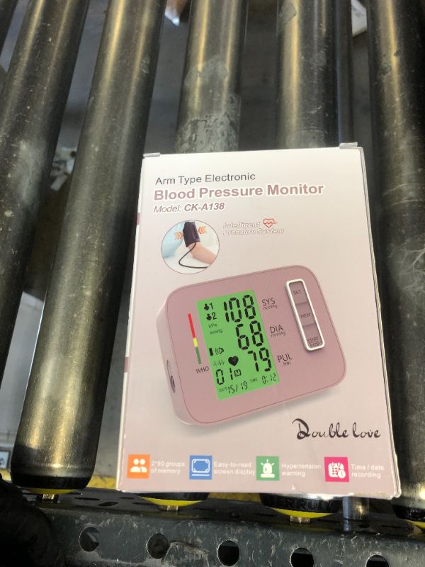 Photo 1 of Blood Pressure Monitors,Pink Blood Pressure Machine Bp Cuff Automatic Upper Arm with 8.7”-16.5 inches Adjustable Automatic High Blood Pressure Cuff for Home Use 2 x 90 Sets Memory (Pink BP Cuff)