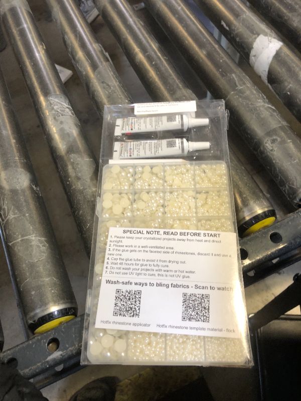 Photo 1 of 10000Pcs Ivory Flatback Pearls with B7000 Glue Kit for Crafts Crafting Shoes Nail Art Decoration Embellishment, Beige Half Round Flat Back Pearls Beads Set, Mixed Sizes 2mm 3mm 4mm 5mm 6mm 8mm 10mm