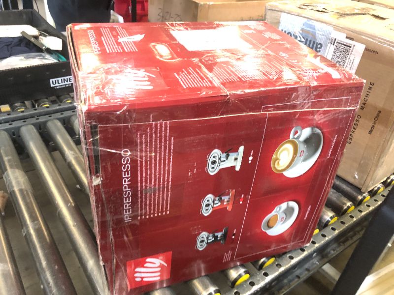 Photo 1 of Illy X7.1 Espresso Single-Serve Machine, Barista Quality Espresso Machine for iperEspresso capsules with Milk Frother Steam Wand (Red)