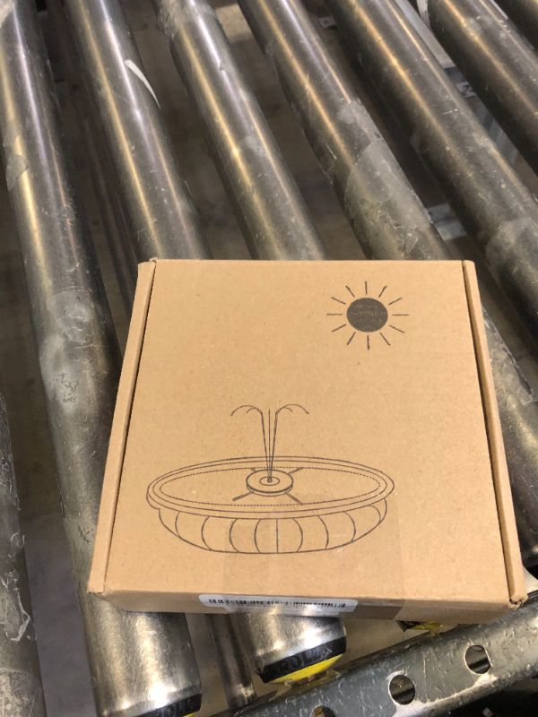 Photo 1 of Yzert Solar Fountain Glass Panel with 2200 mah Battery, 3.5W Floating Solar Water Fountain with 4 Fixed Rods, Solar Pump for Bird Bath, Garden, Pond, Pool, Outdoor-Colorful Lights