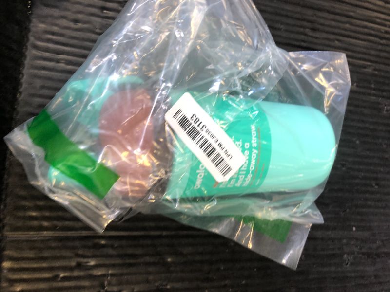 Photo 1 of Owala Kids Flip Insulated Stainless-Steel Water Bottle with Straw and Locking Lid, 14-Ounce, Brown/Teal (Mint Chocolate Chip)