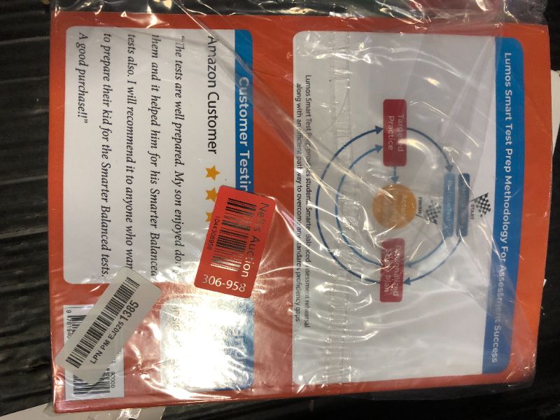 Photo 1 of SBAC Test Prep: Grade 5 English Language Arts Literacy (ELA) Common Core Practice Book and Full-length Online Assessments: Smarter Balanced Study Guide (SBAC by Lumos Learning)