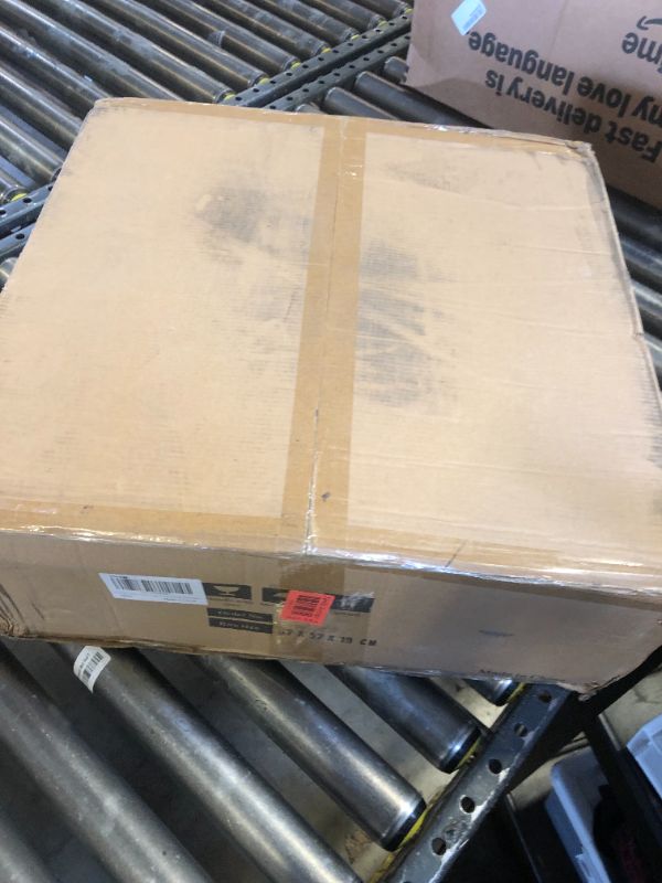 Photo 1 of TIFEROR 20" Low Profile Caged Ceiling Fans With Lights And Remote, Farmhouse Flush Mount Ceiling Fan With 3 Speeds Reversible Motor, for Kitchen, Bedroom (Bulbs Included)